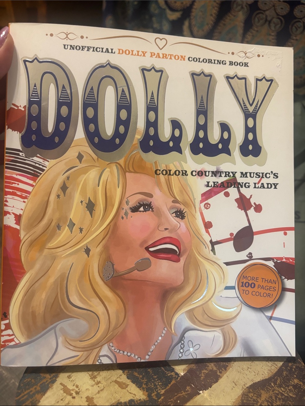 Unofficial Dolly Parton Coloring Book - White & Blonde